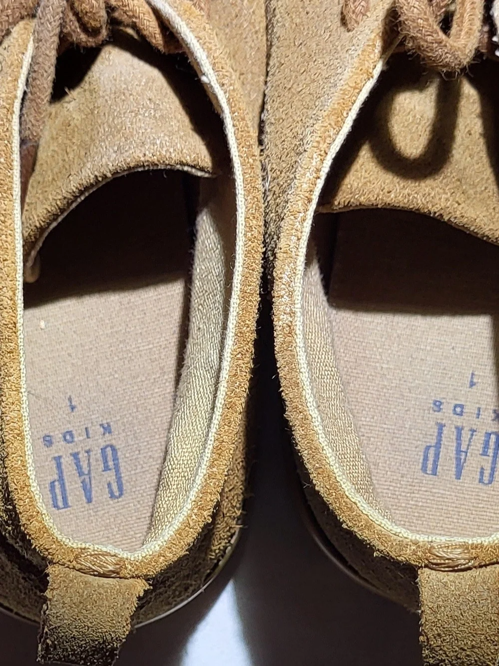 Kids GAP Tan Suede Dress Shoes